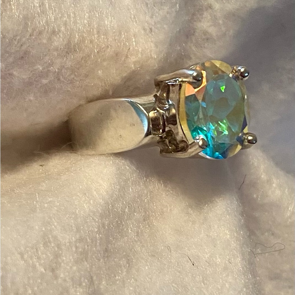 Mystic topaz ring - Picture 2 of 8